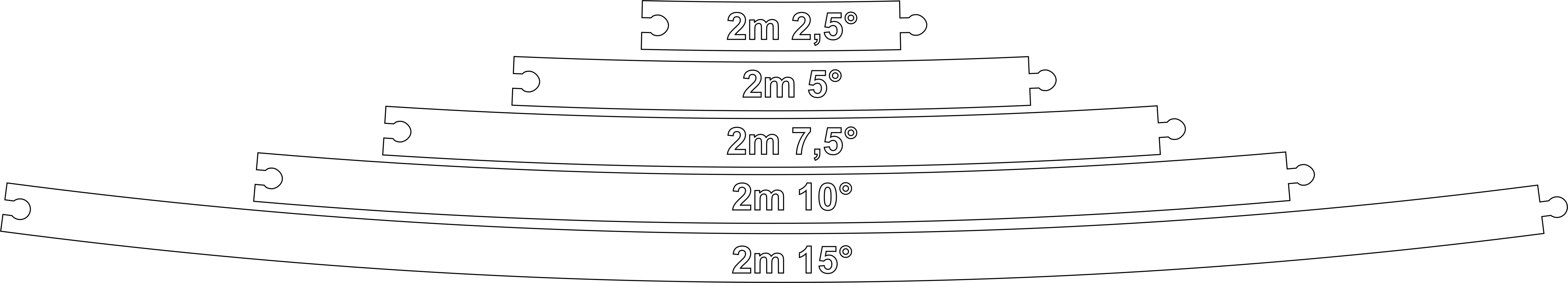 Radius Schablonen 2 m